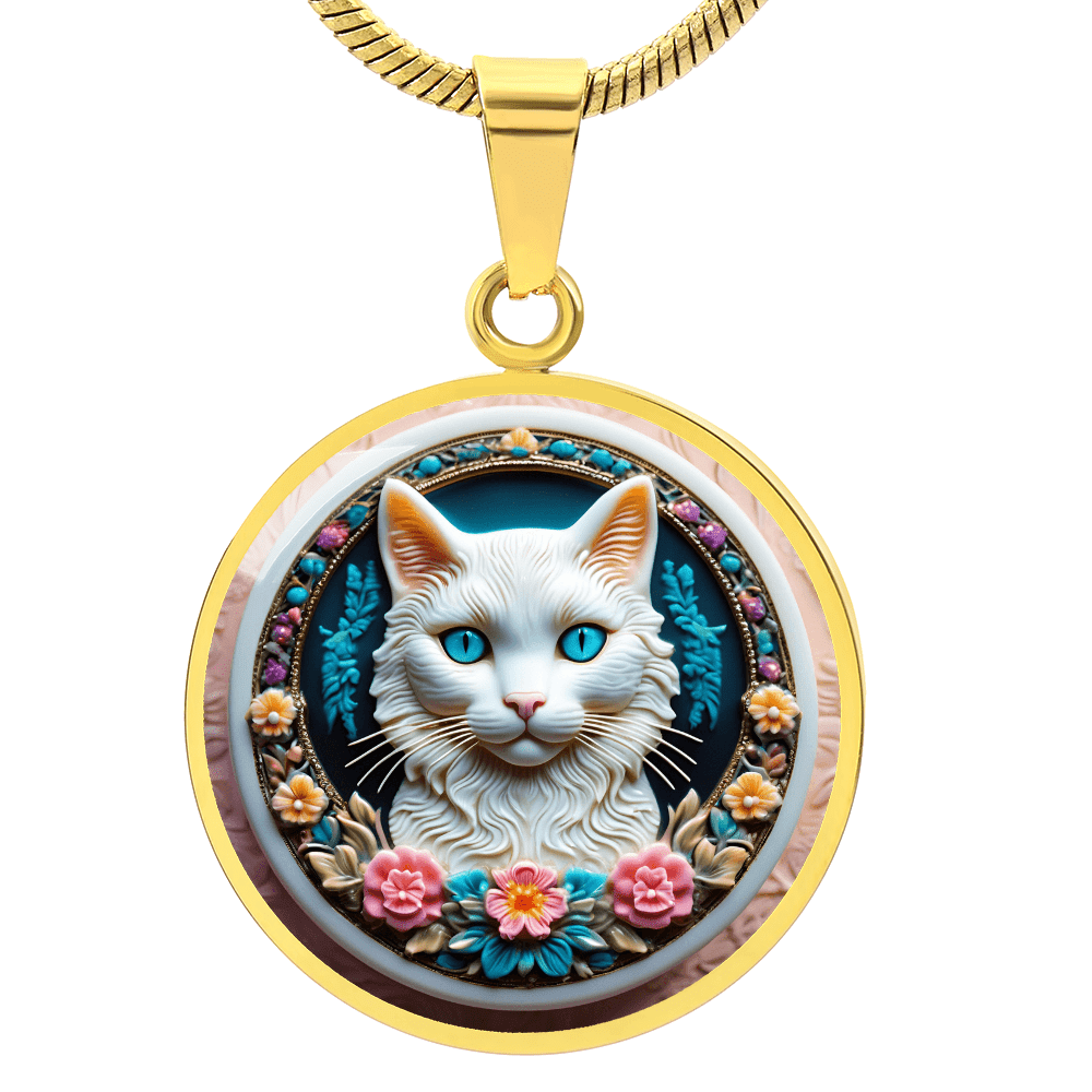 Colorful Cat Cameo Necklace - Jewelry, Necklaces - EpiAl's Shop