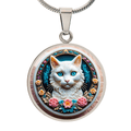 Colorful Cat Cameo Necklace - Jewelry, Necklaces - EpiAl's Shop