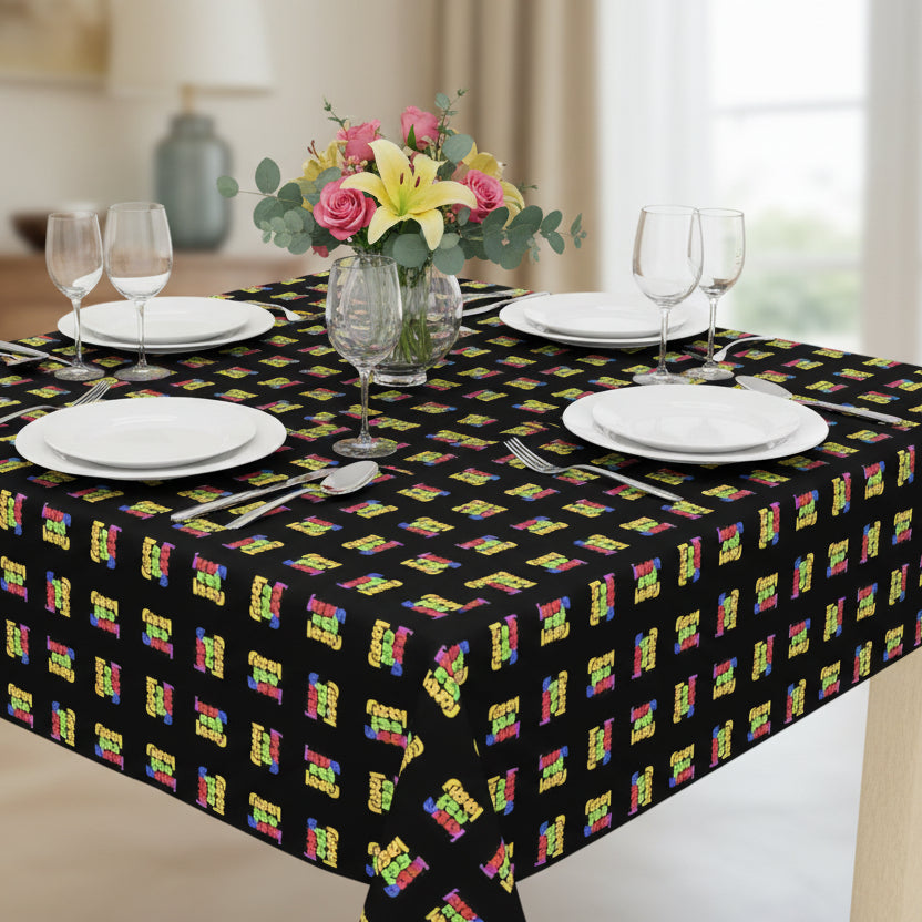 Colorful Cat Lady Patterned Tablecloth for Dining - Decor, Dining, Table Decor - EpiAl's Shop