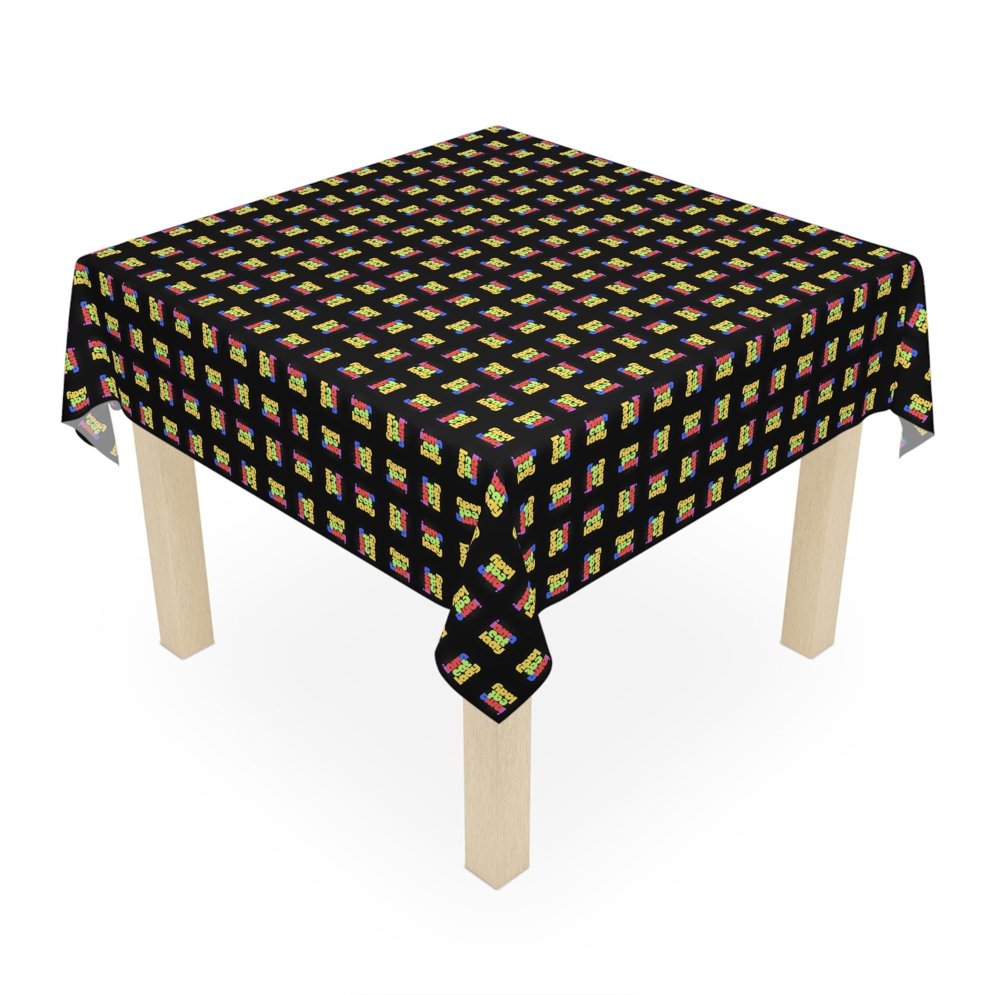 Colorful Cat Lady Patterned Tablecloth for Dining - Decor, Dining, Table Decor - EpiAl's Shop