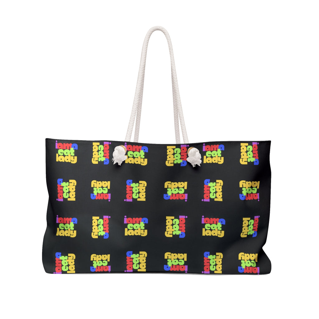 Colorful Cat Lady Weekender Bag - Bags, Handbag - EpiAl's Shop