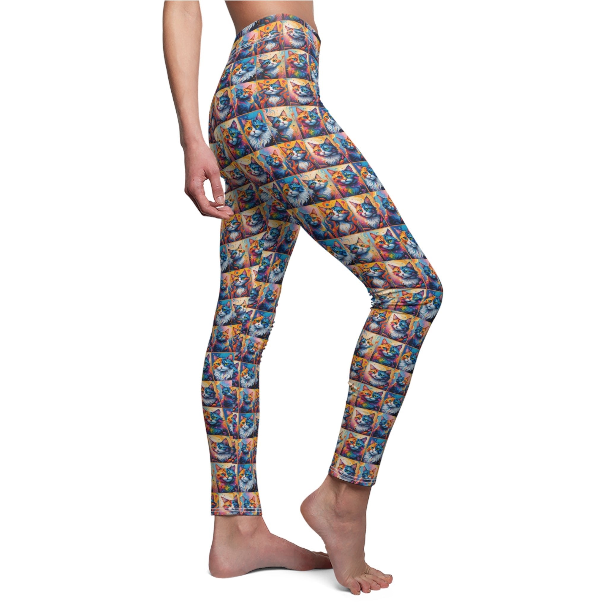 Colorful Kitties Women's Casual Leggings - Clothing, Pants & Leggings - EpiAl's Shop