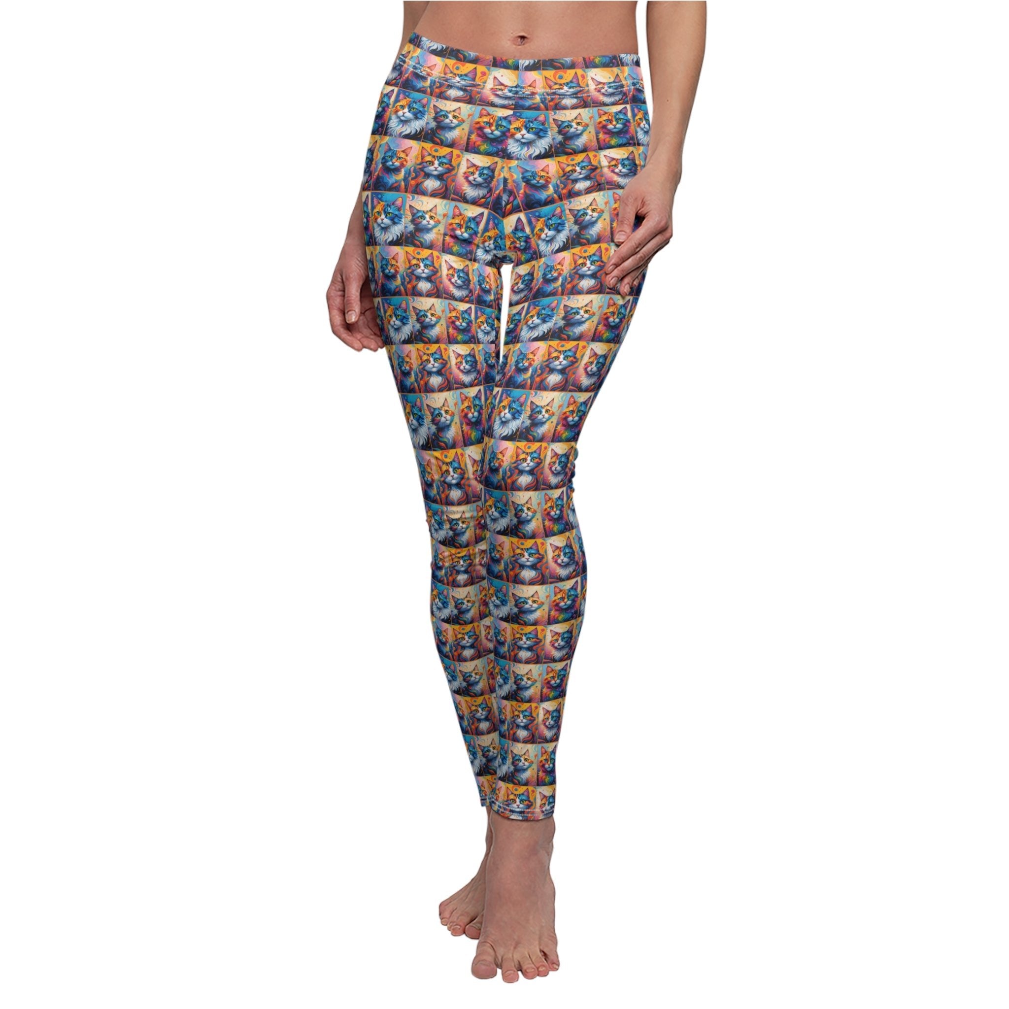 Colorful Kitties Women's Casual Leggings - Clothing, Pants & Leggings - EpiAl's Shop