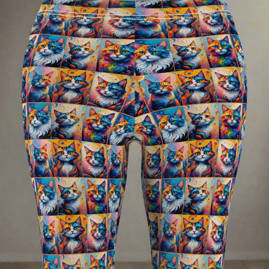 Colorful Kitties Women's Casual Leggings - Clothing, Pants & Leggings - EpiAl's Shop