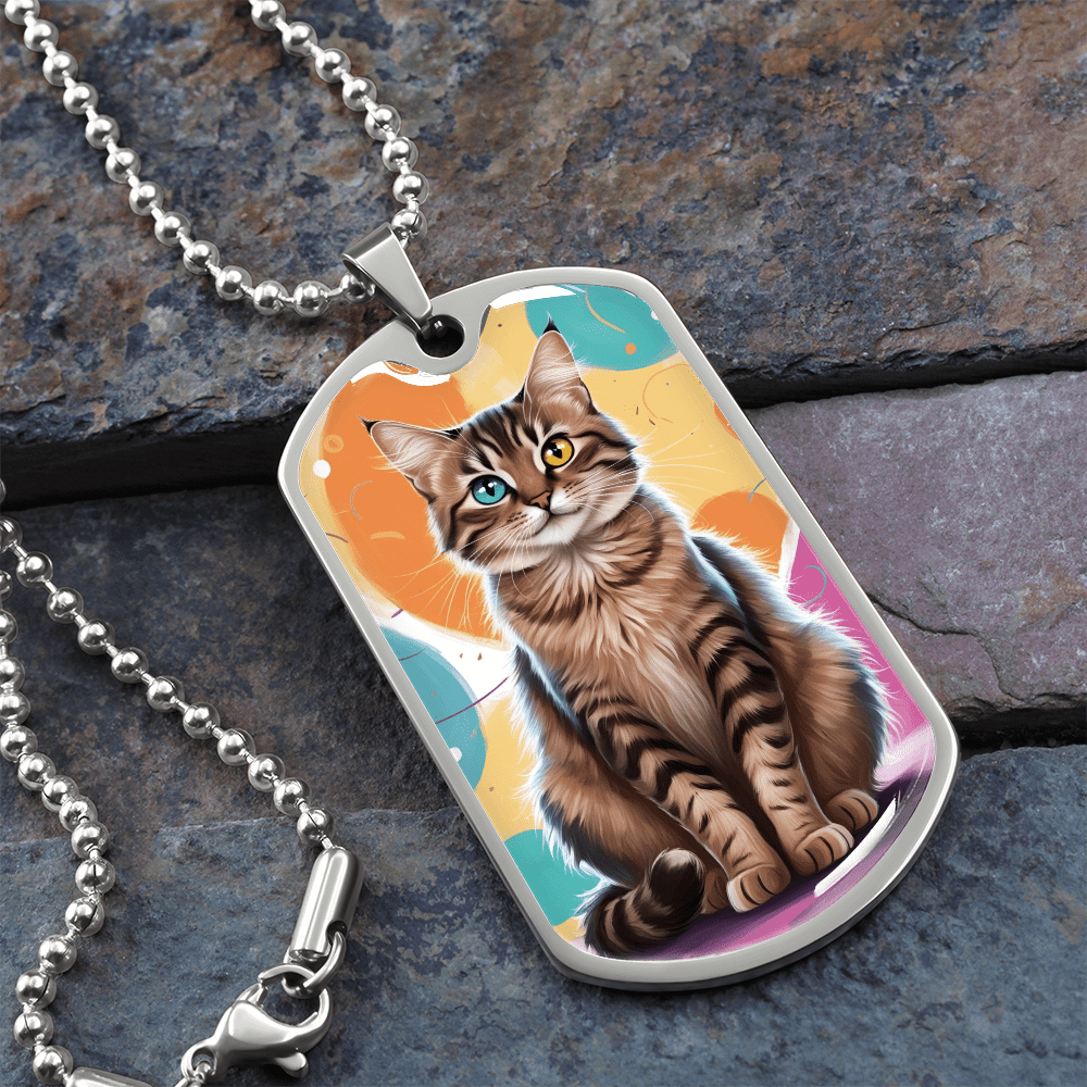 Colorful Kitty Necklace - Jewelry, Necklaces - EpiAl's Shop