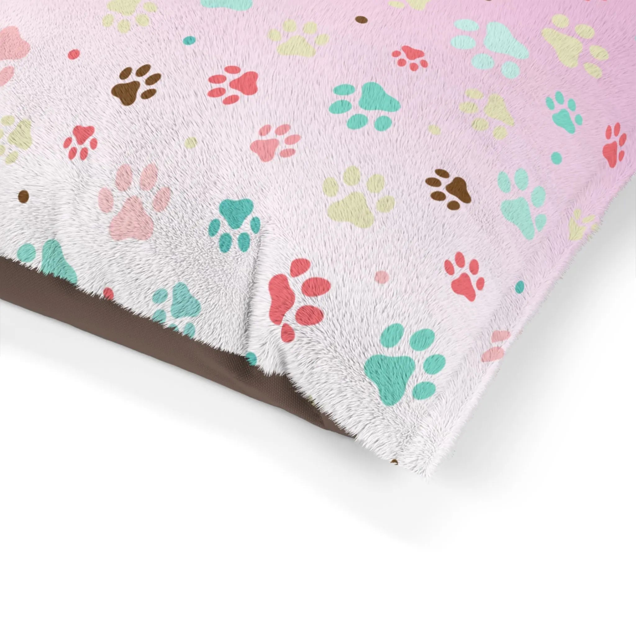 Colorful Paw Print Pet Bed | Cozy Dog & Cat Bed - Pet Supplies - EpiAl's Shop