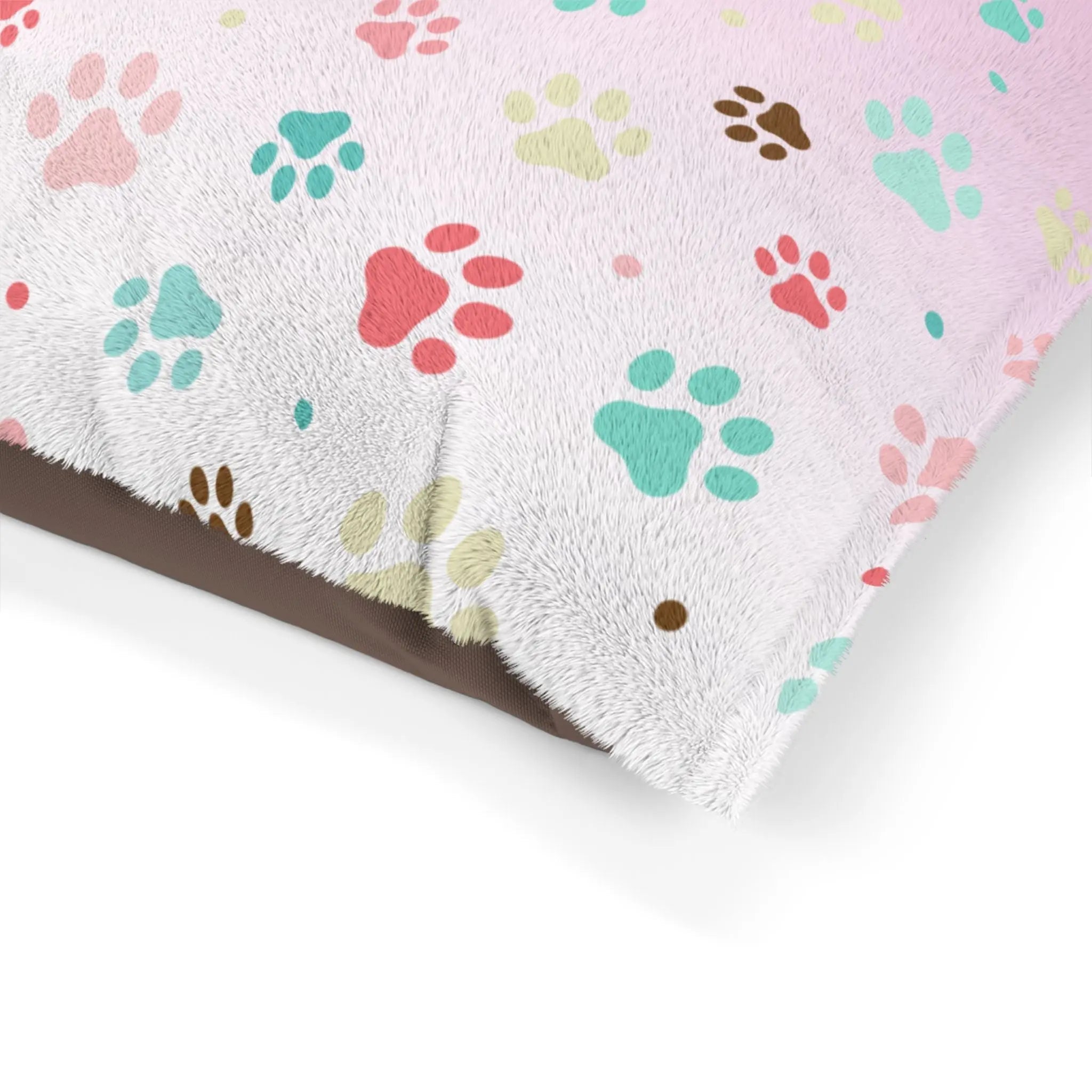 Colorful Paw Print Pet Bed | Cozy Dog & Cat Bed - Pet Supplies - EpiAl's Shop