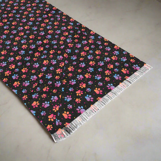Colorful Paws Light Scarf - All Over Prints - Epileptic Al’s Shop