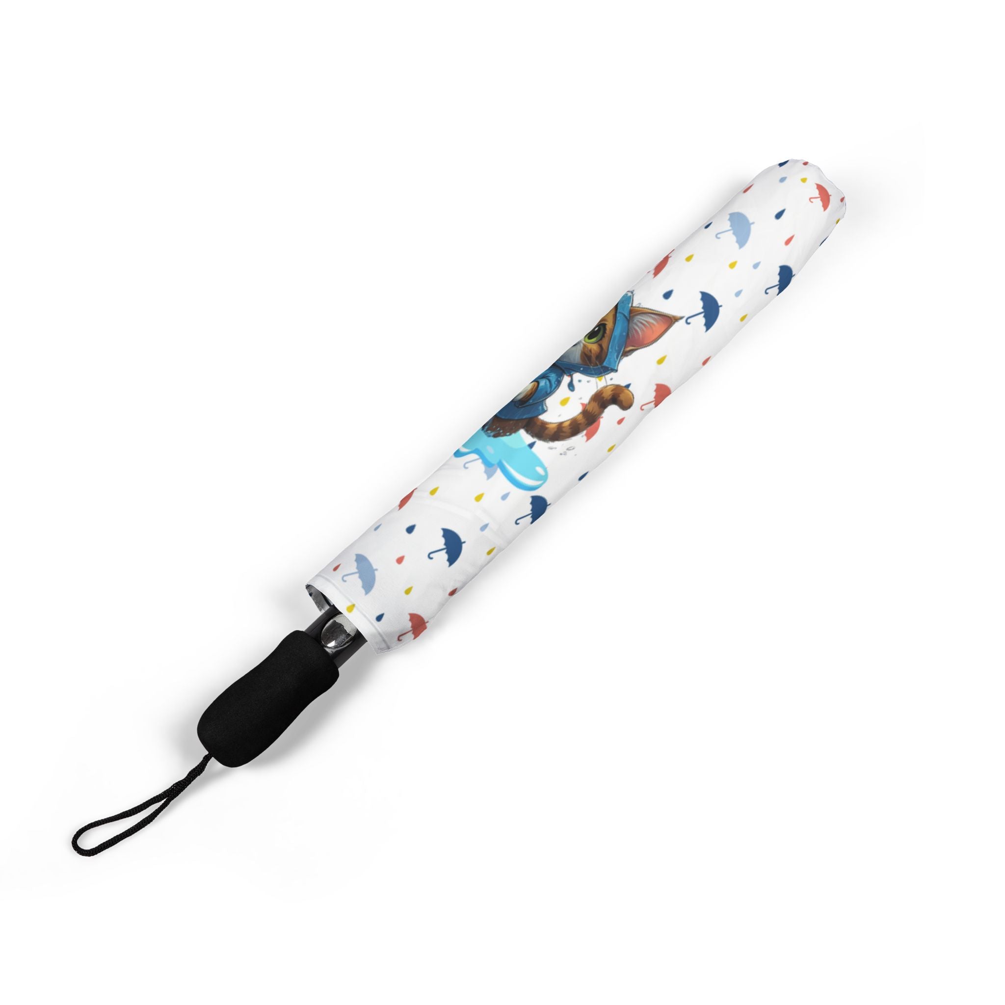 Colorful Puddle Kitty Foldable Umbrella - Accessories, Misc., Umbrellas - EpiAl's Shop