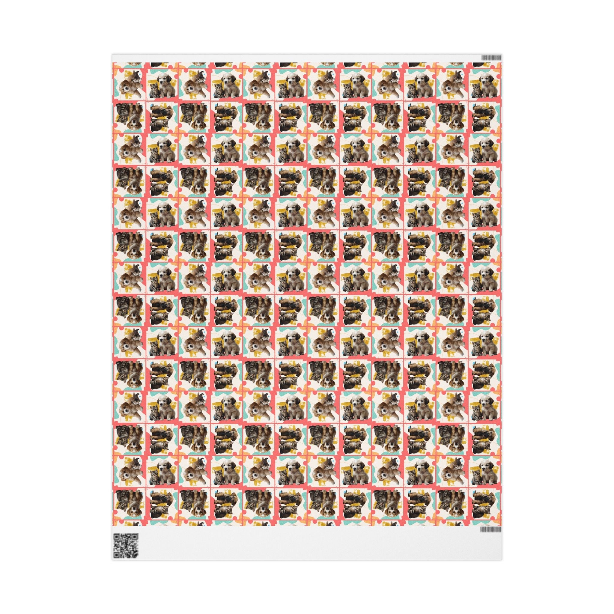 Colorful Puppy & Kitty Wrapping Papers - Paper Products, Gift Wrapping Paper - EpiAl's Shop