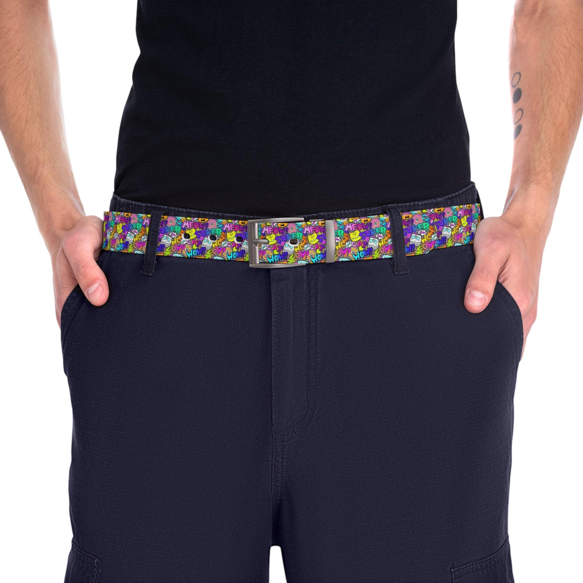Comic Cat Belt - Accessories - Epileptic Al’s Shop