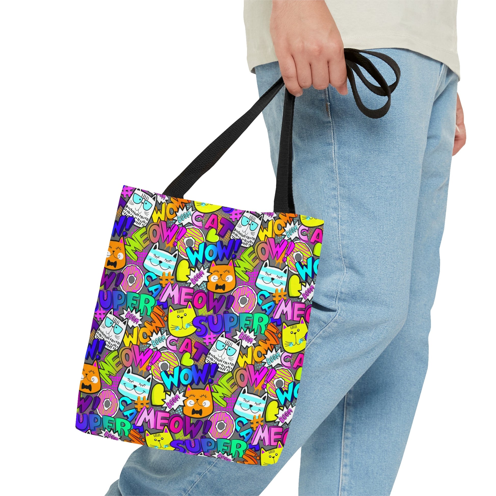 Comic Cats Tote Bag - Bags - Epileptic Al’s Shop