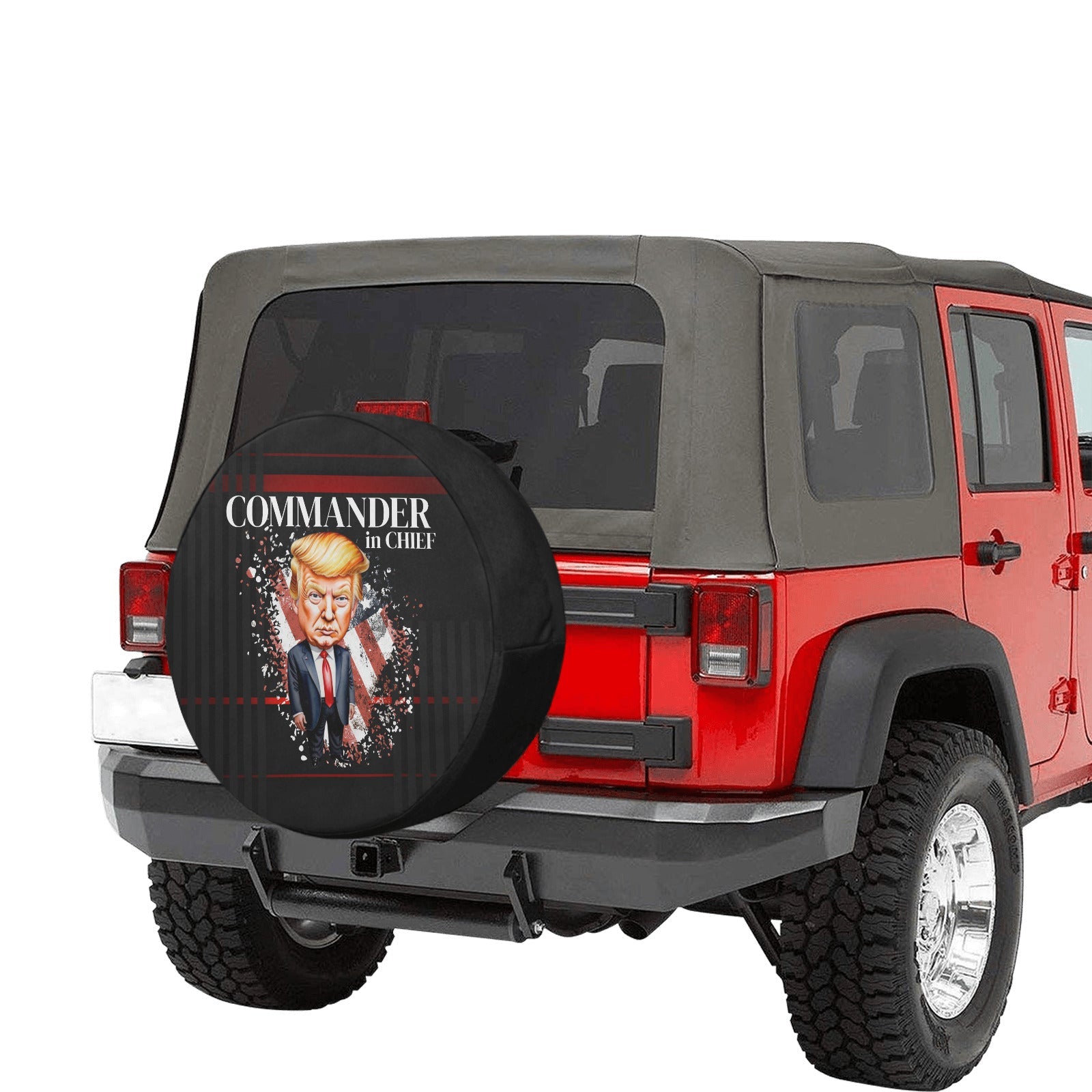 Commander in Chief Spare Tire Cover (Medium)(16") - Accessories, Auto, Spare Tire Covers - EpiAl's Shop