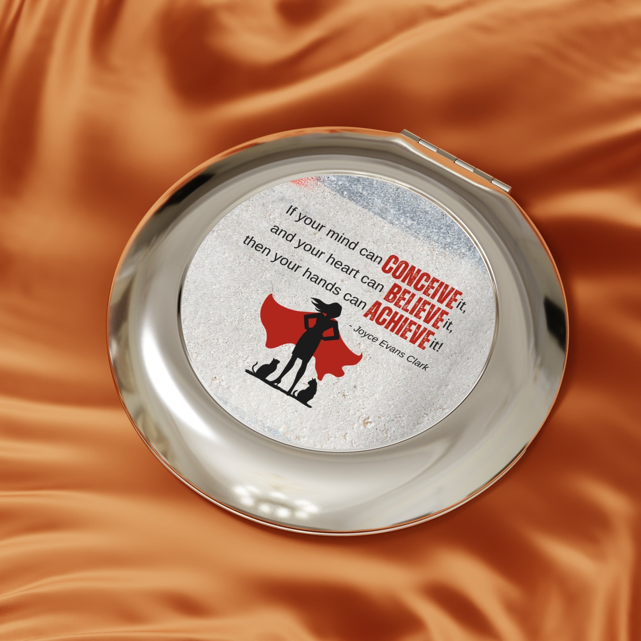 Conceive Believe Achieve Compact Travel Mirror - Accessories, Beauty, Travel Mirror - EpiAl's Shop
