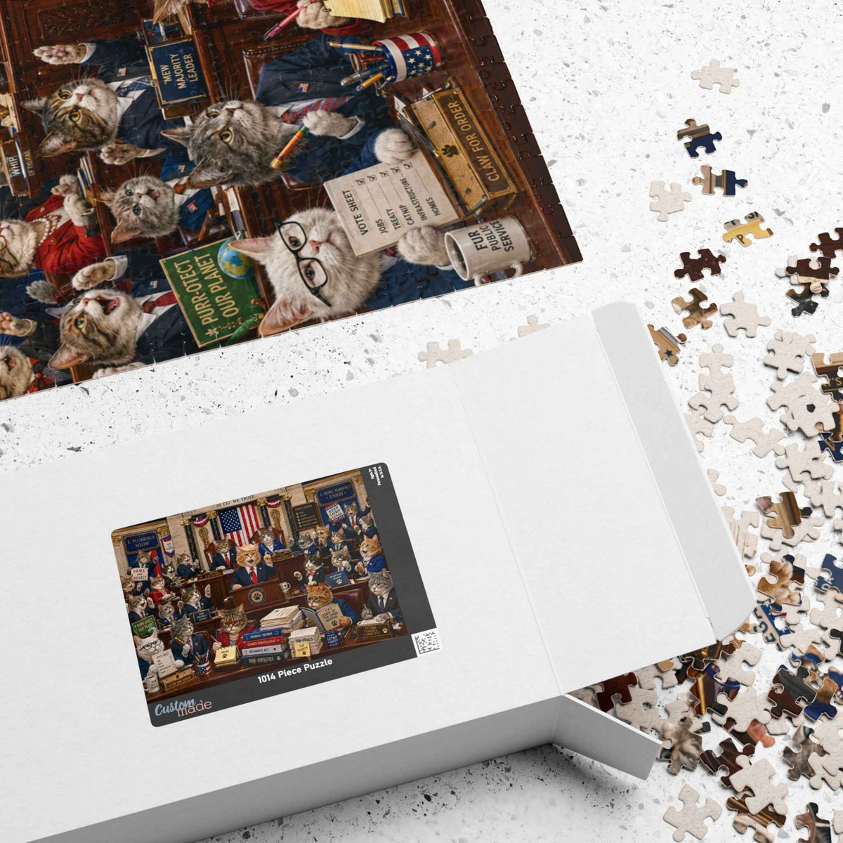 Congress of Cats 1014-Piece Jigsaw Puzzle - Toys & Games, Puzzles - EpiAl's Shop