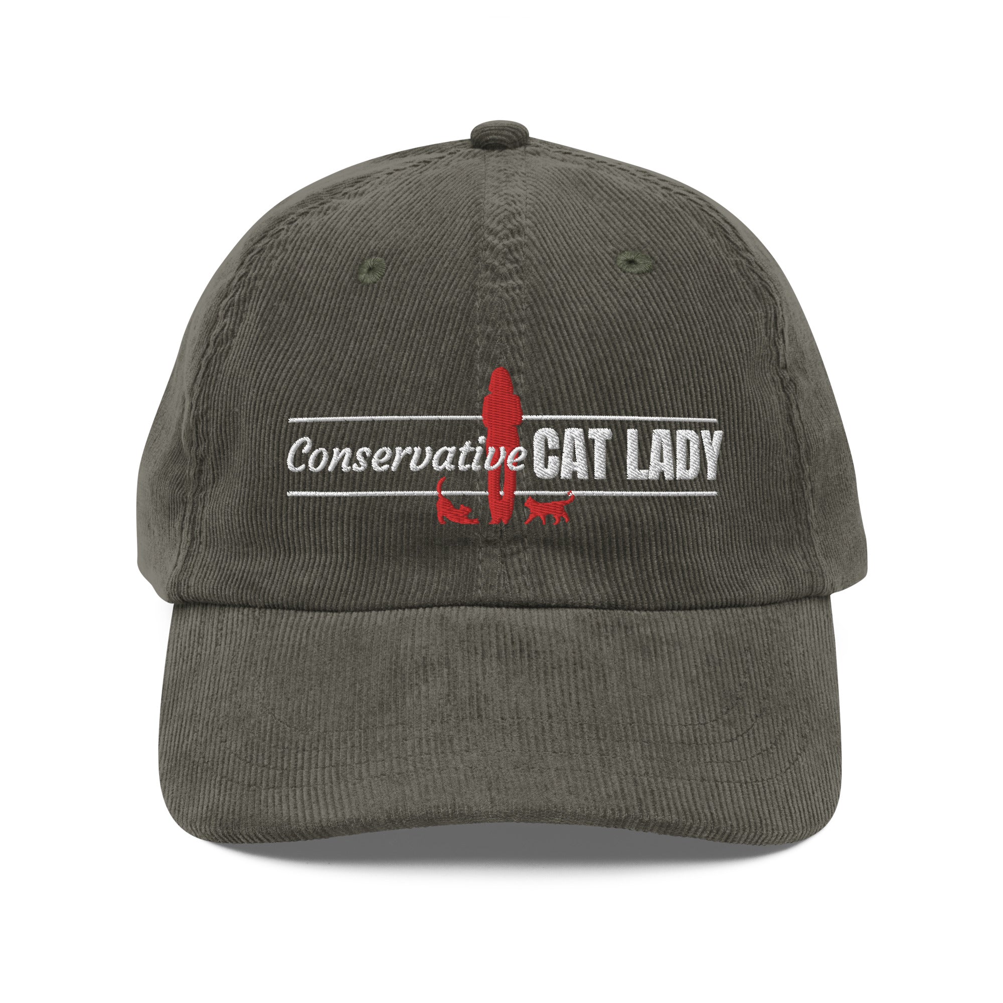 Conservative Cat Lady Corduroy Hat - Hats - EpiAl's Shop