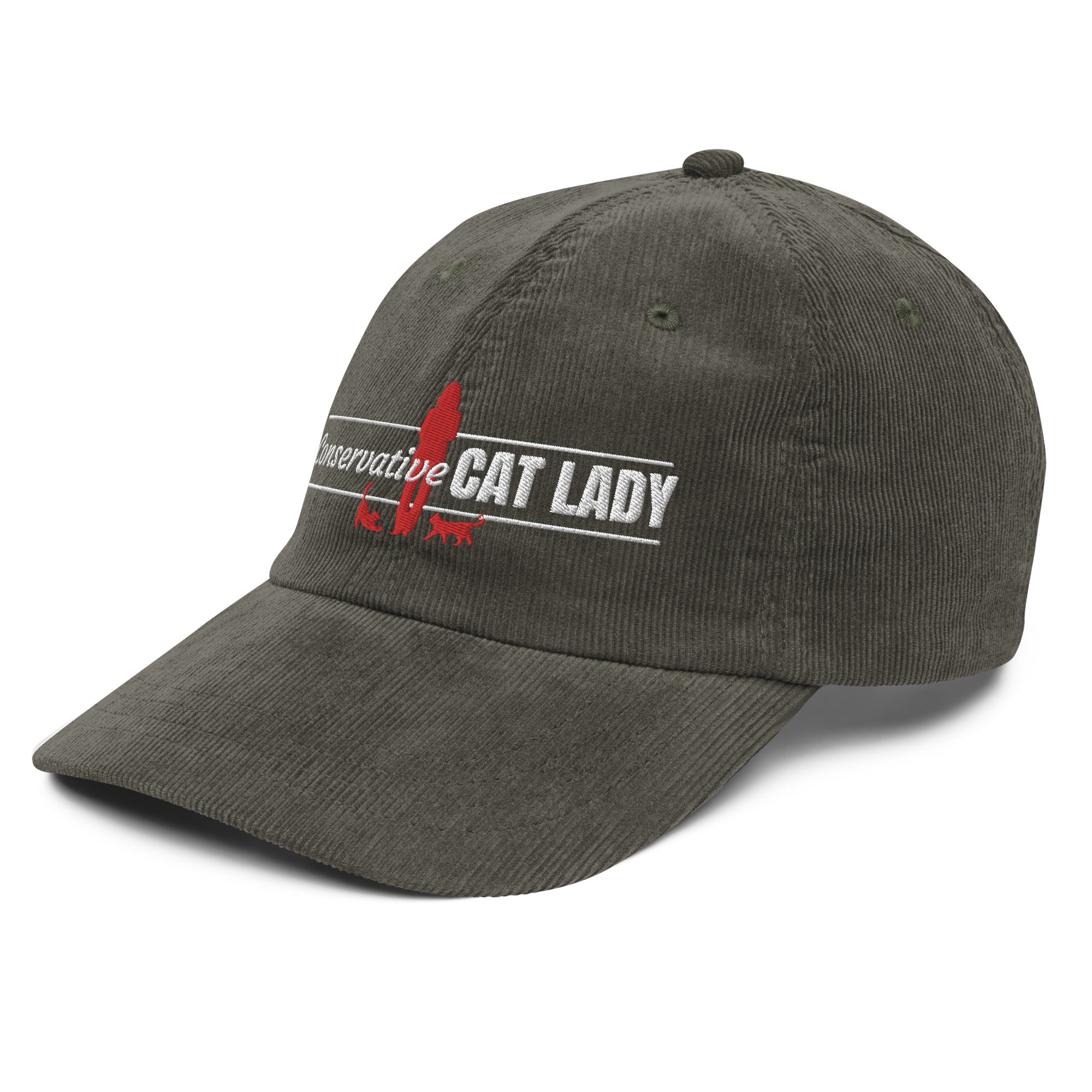 Conservative Cat Lady Corduroy Hat - Hats - EpiAl's Shop