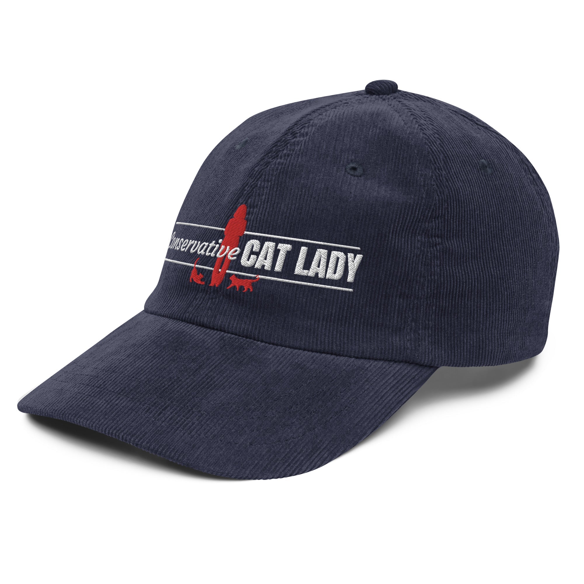 Conservative Cat Lady Corduroy Hat - Hats - EpiAl's Shop