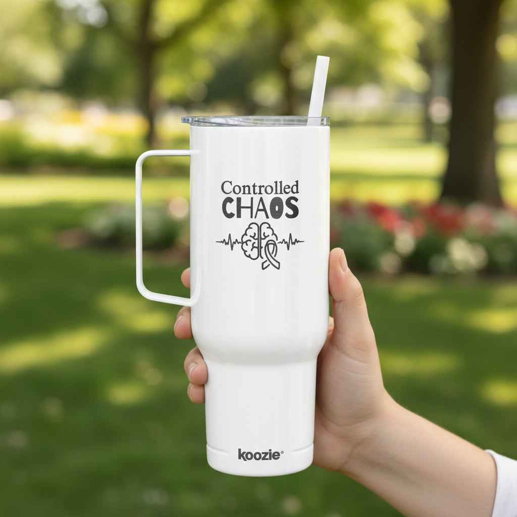 Controlled Chaos 40oz Tumbler – Neurostrong Insulated Travel Mug - Drinkware, Tumblers & Travel Mugs - EpiAl's Shop