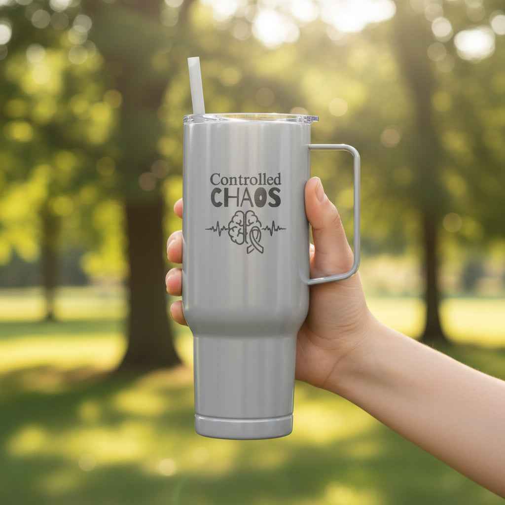 Controlled Chaos 40oz Tumbler – Neurostrong Insulated Travel Mug - Drinkware, Tumblers & Travel Mugs - EpiAl's Shop