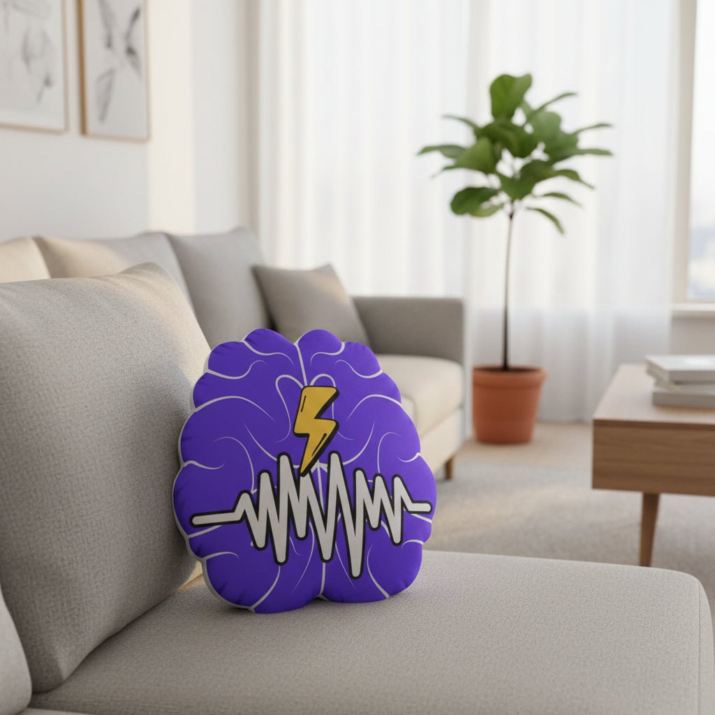 Controlled Chaos Pillow – Neurostrong Statement Cushion - Decor, Pillows, Shaped - EpiAl's Shop