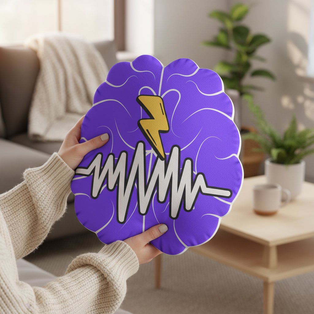 Controlled Chaos Pillow – Neurostrong Statement Cushion - Decor, Pillows, Shaped - EpiAl's Shop