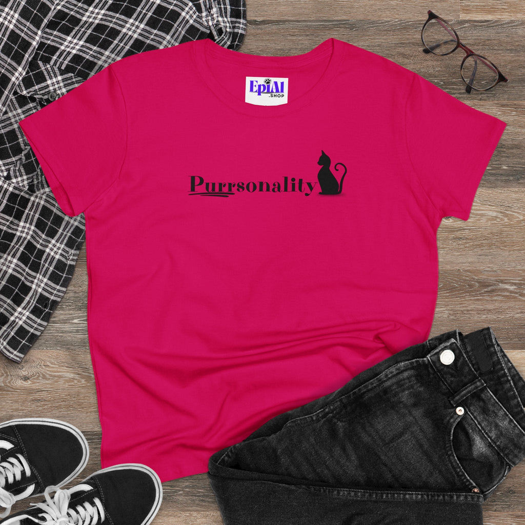 Purrsonality Women's Midweight Cotton Tee - EpiAl's Shop