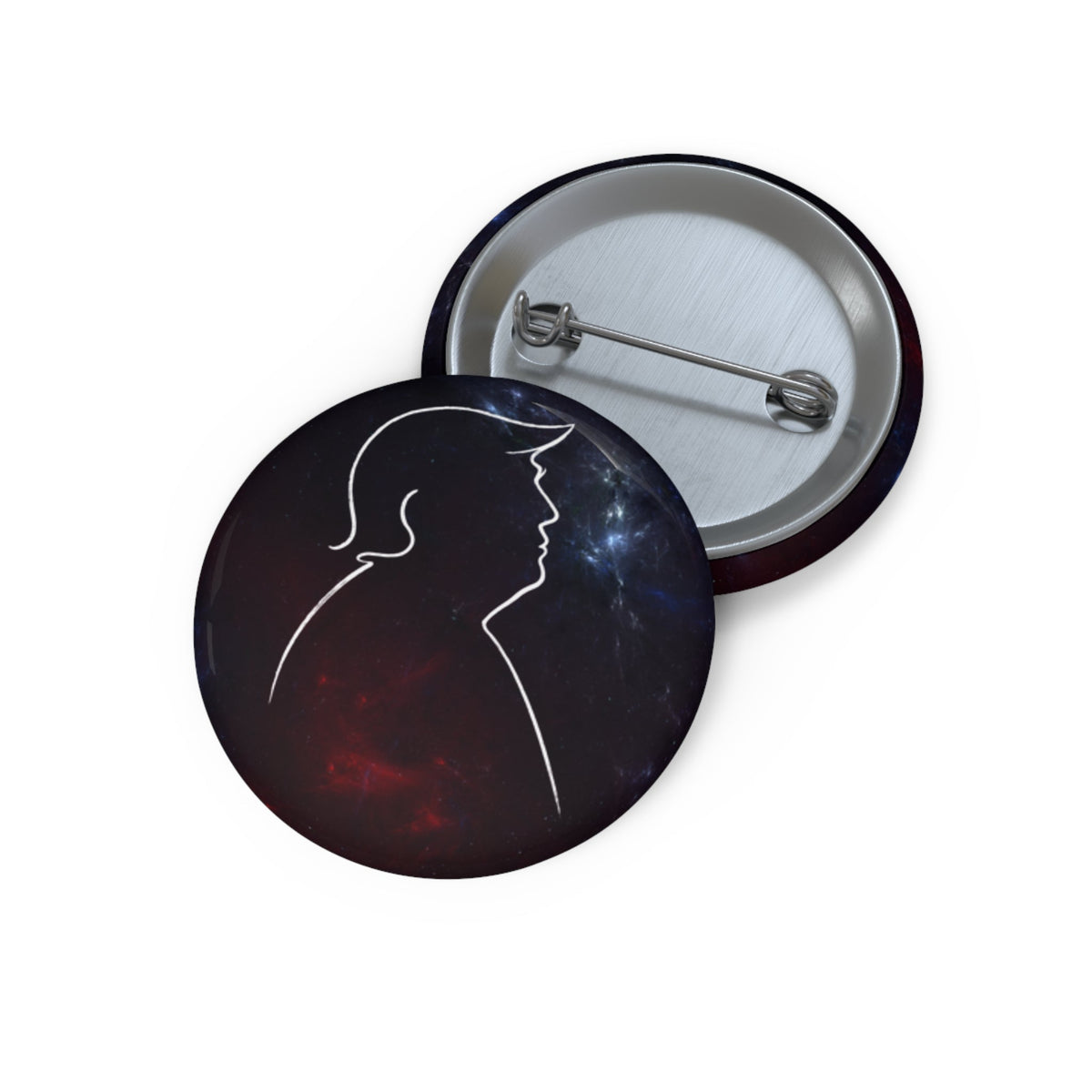 Cosmic Silhouette Pinback Button - Buttons, Pinback - EpiAl's Shop