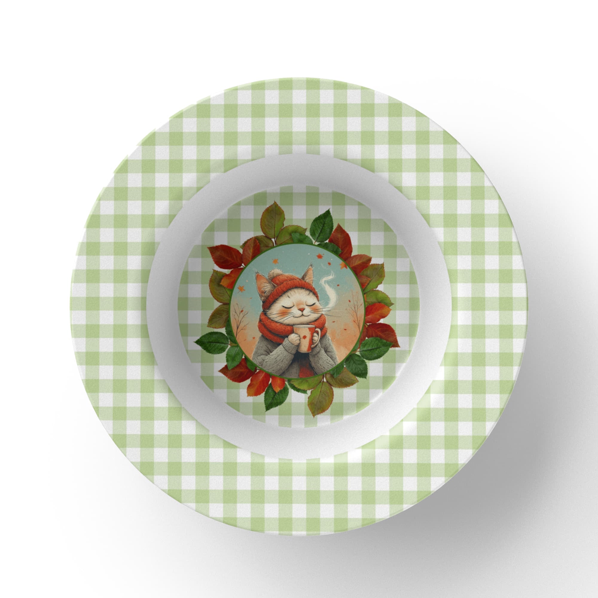 Country Autumn Kitty Collectible Bowl - Decor, Kitchen & Dining, Bowls - EpiAl's Shop