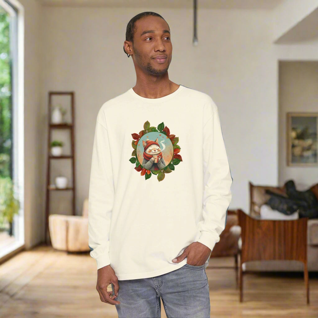 Country Autumn Kitty Long Sleeve T-Shirt | Fall Fashion - Clothing, T-shirts - EpiAl's Shop