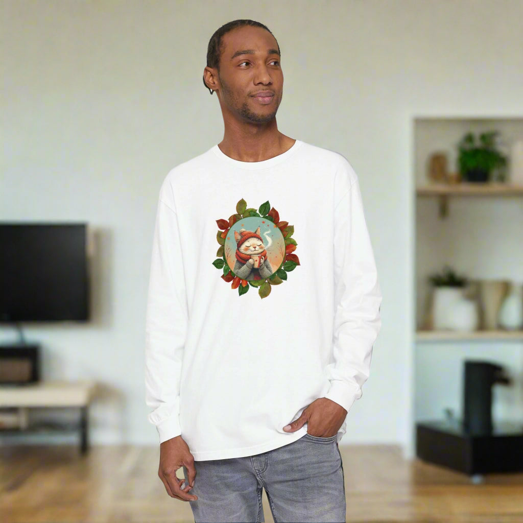 Country Autumn Kitty Long Sleeve T-Shirt | Fall Fashion - Clothing, T-shirts - EpiAl's Shop