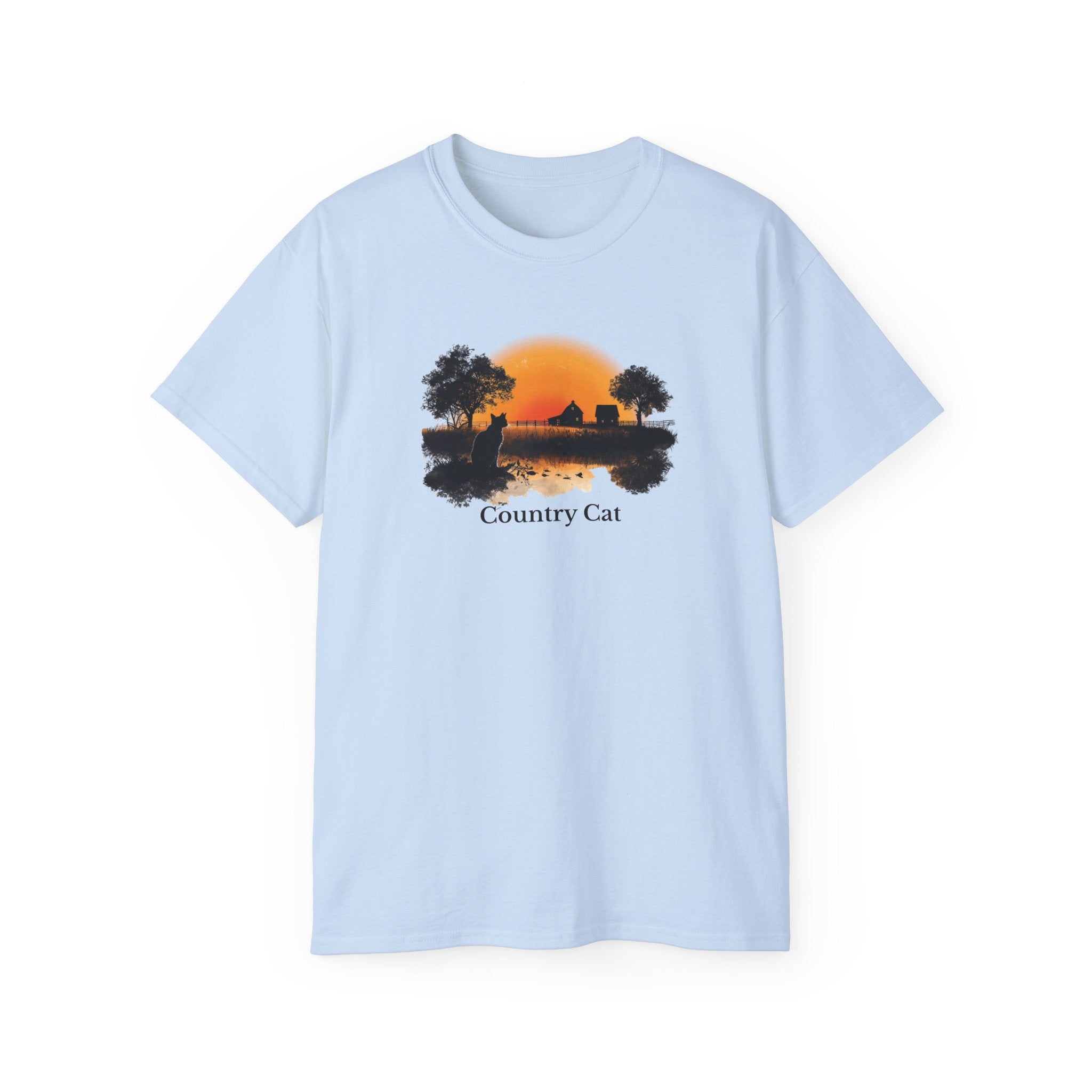 Country Cat Unisex Graphic Tee - Clothing, T-shirts - EpiAl's Shop