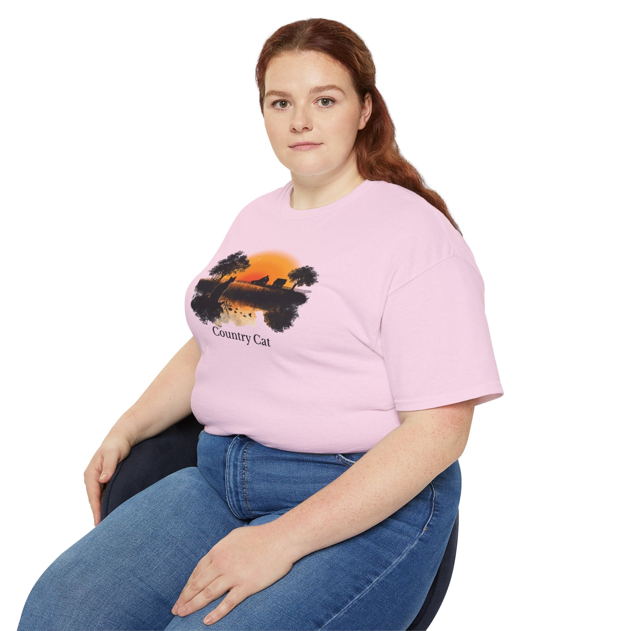 Country Cat Unisex Graphic Tee - Clothing, T-shirts - EpiAl's Shop