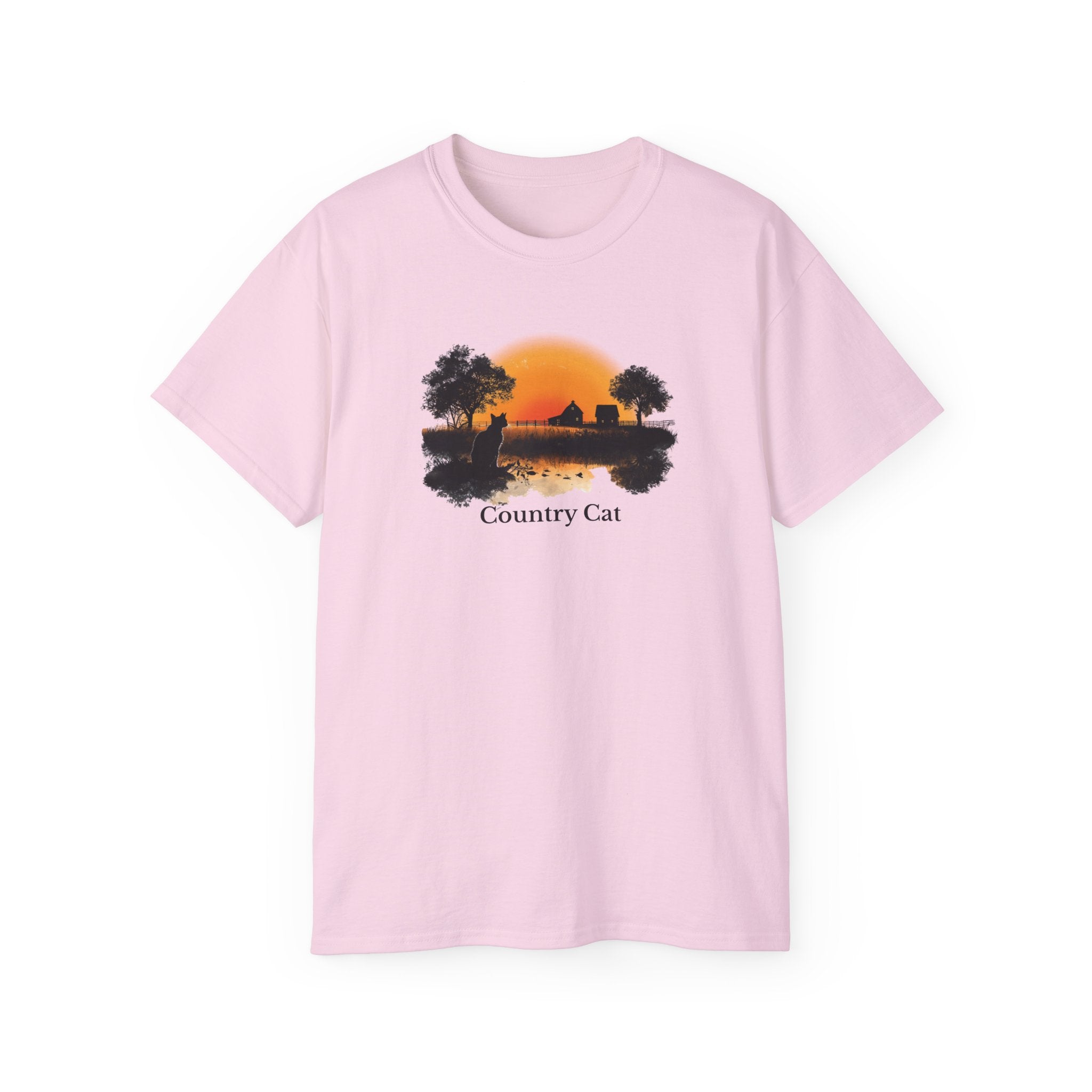 Country Cat Unisex Graphic Tee - Clothing, T-shirts - EpiAl's Shop
