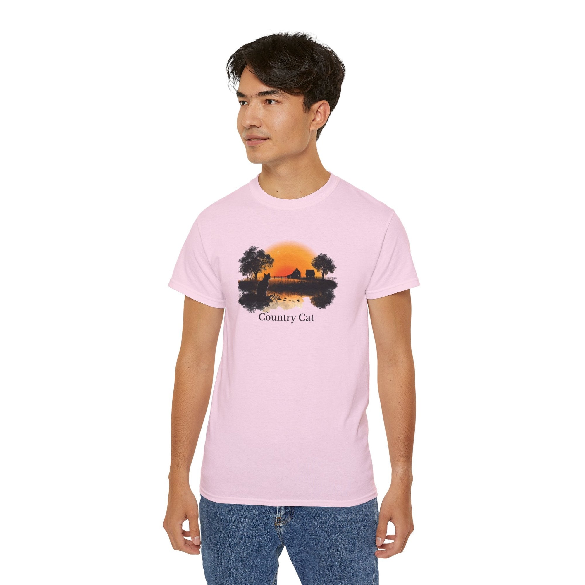 Country Cat Unisex Graphic Tee - Clothing, T-shirts - EpiAl's Shop