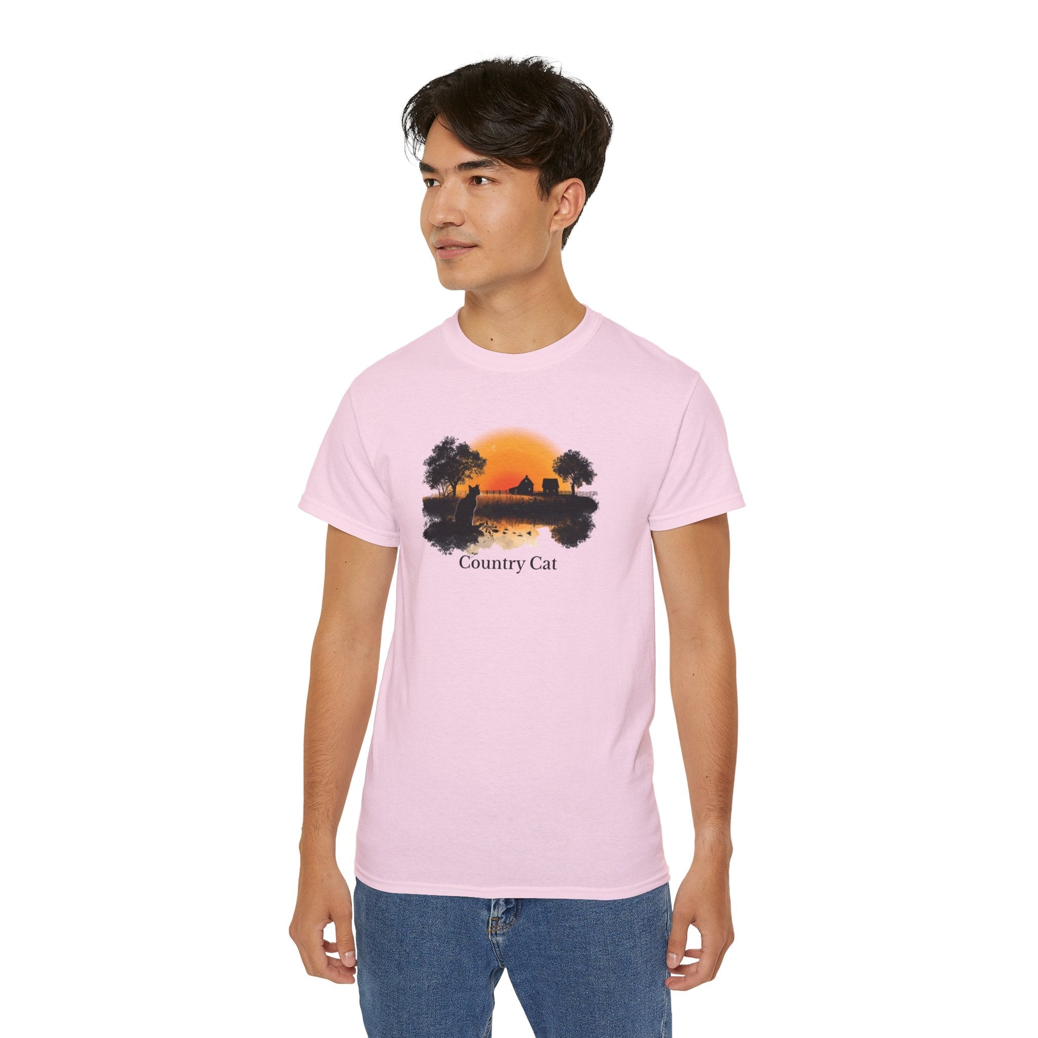 Country Cat Unisex Graphic Tee - Clothing, T-shirts - EpiAl's Shop