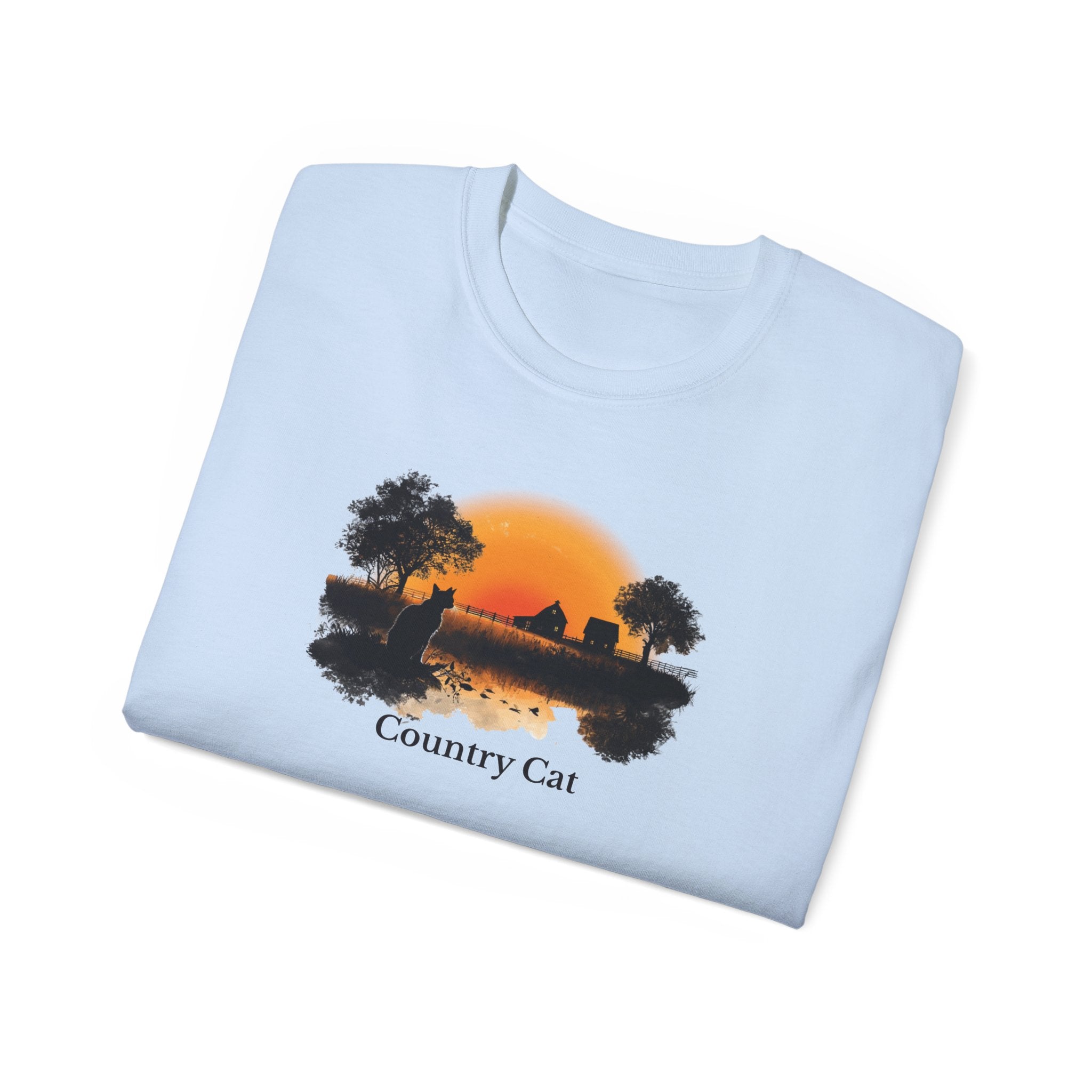 Country Cat Unisex Graphic Tee - Clothing, T-shirts - EpiAl's Shop