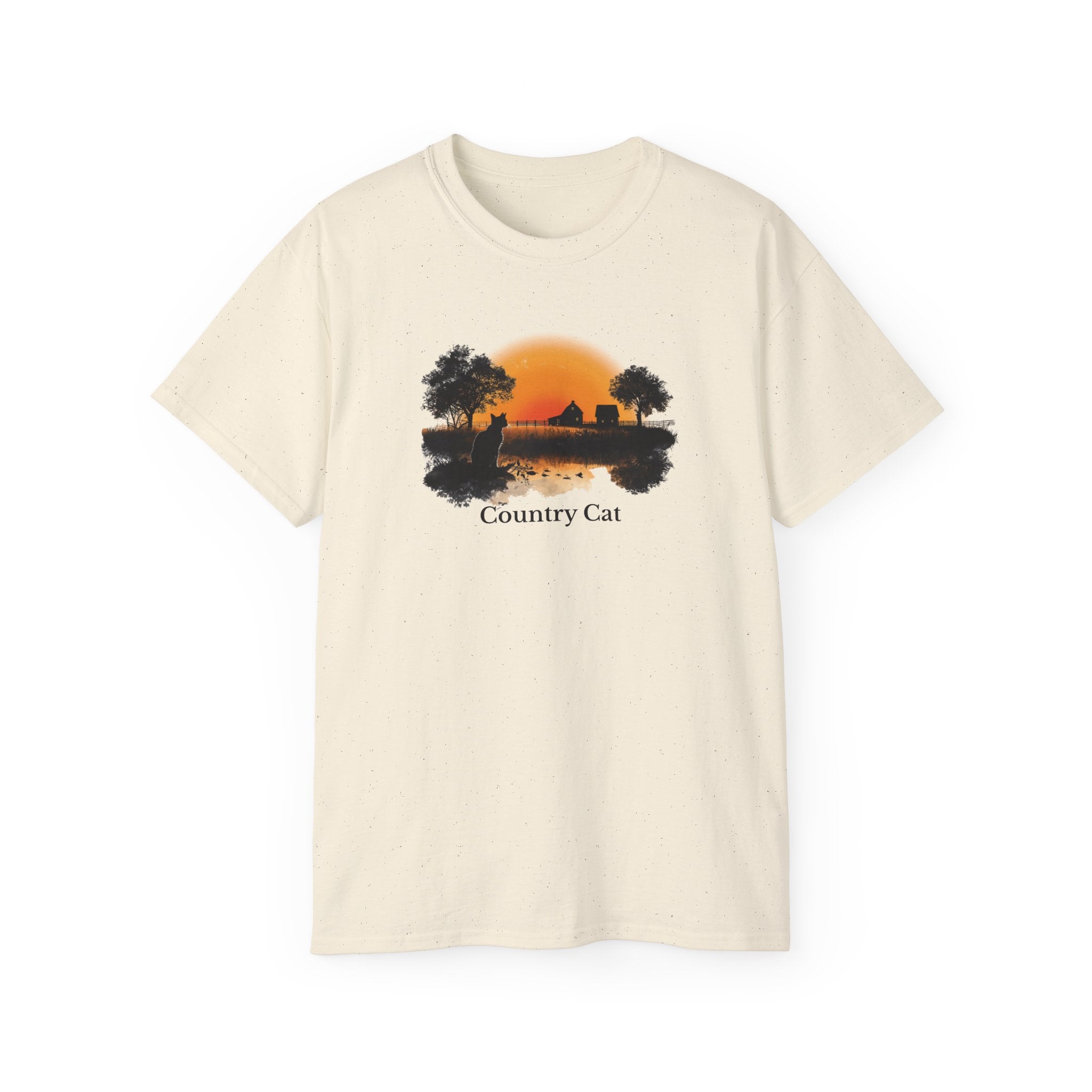 Country Cat Unisex Graphic Tee - Clothing, T-shirts - EpiAl's Shop