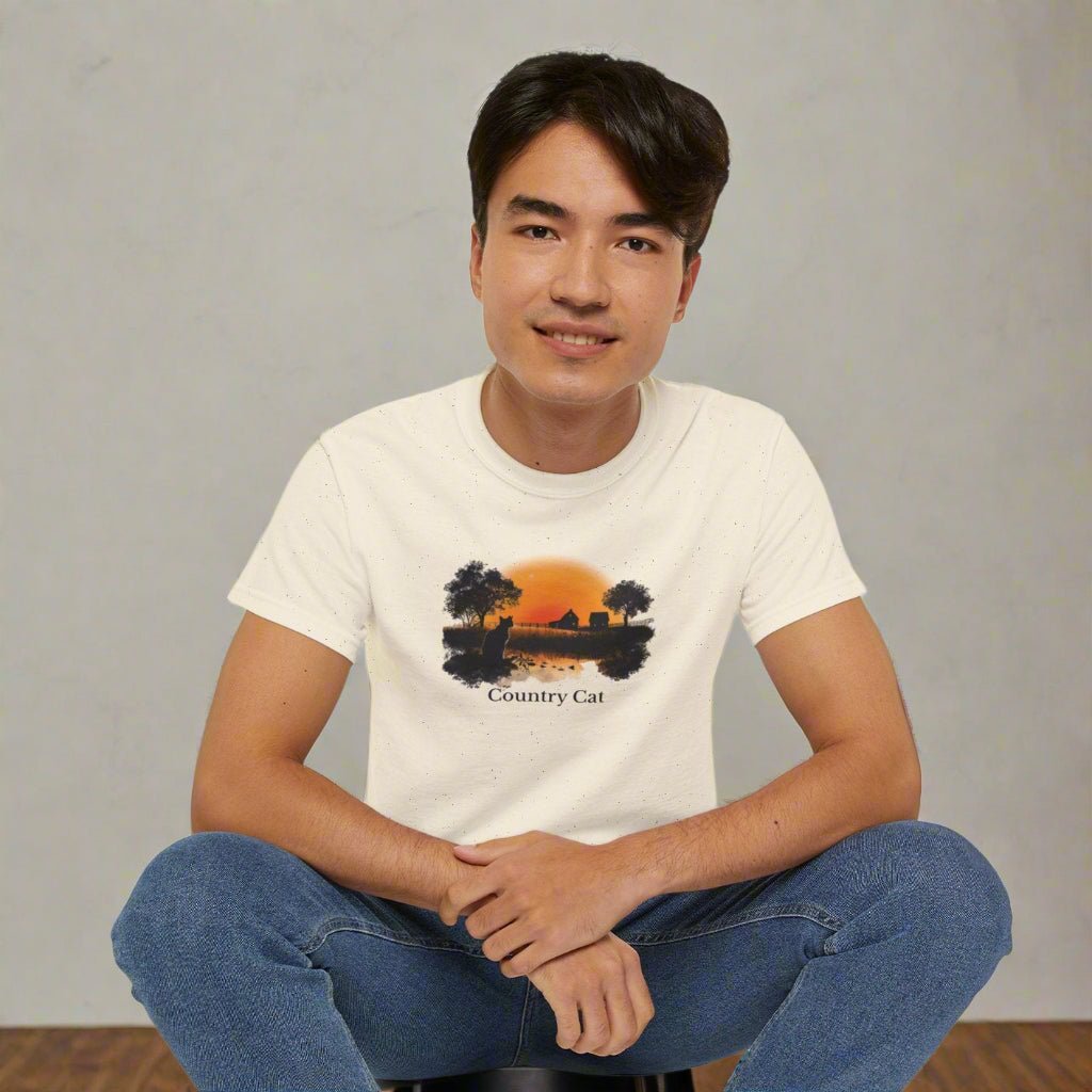 Country Cat Unisex Graphic Tee - Clothing, T-shirts - EpiAl's Shop