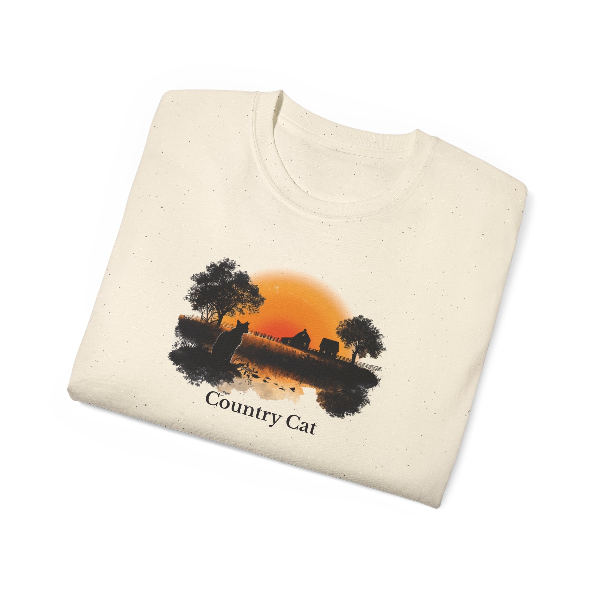 Country Cat Unisex Graphic Tee - Clothing, T-shirts - EpiAl's Shop