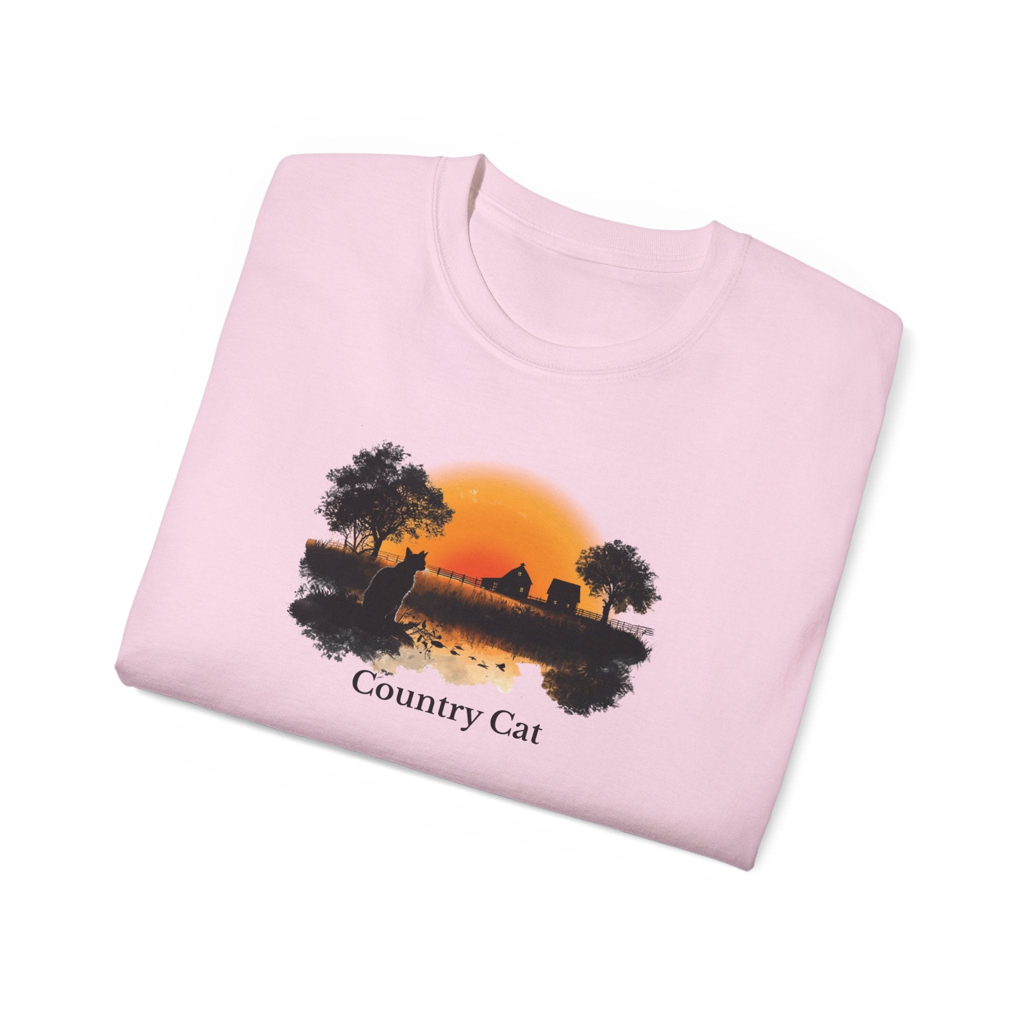 Country Cat Unisex Graphic Tee - Clothing, T-shirts - EpiAl's Shop