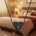 Couple & Cat Heart Necklace – Valentine’s Day Love Keepsake - Jewelry, Necklaces - EpiAl's Shop