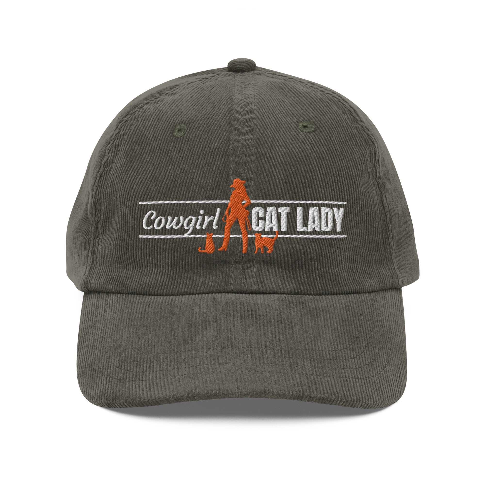 Cowgirl Cat Lady Corduroy Hat - Hats - EpiAl's Shop