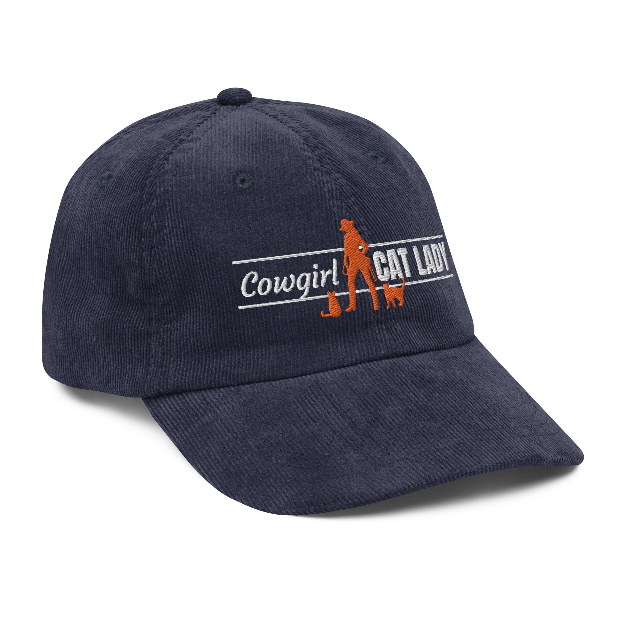 Cowgirl Cat Lady Corduroy Hat - Hats - EpiAl's Shop