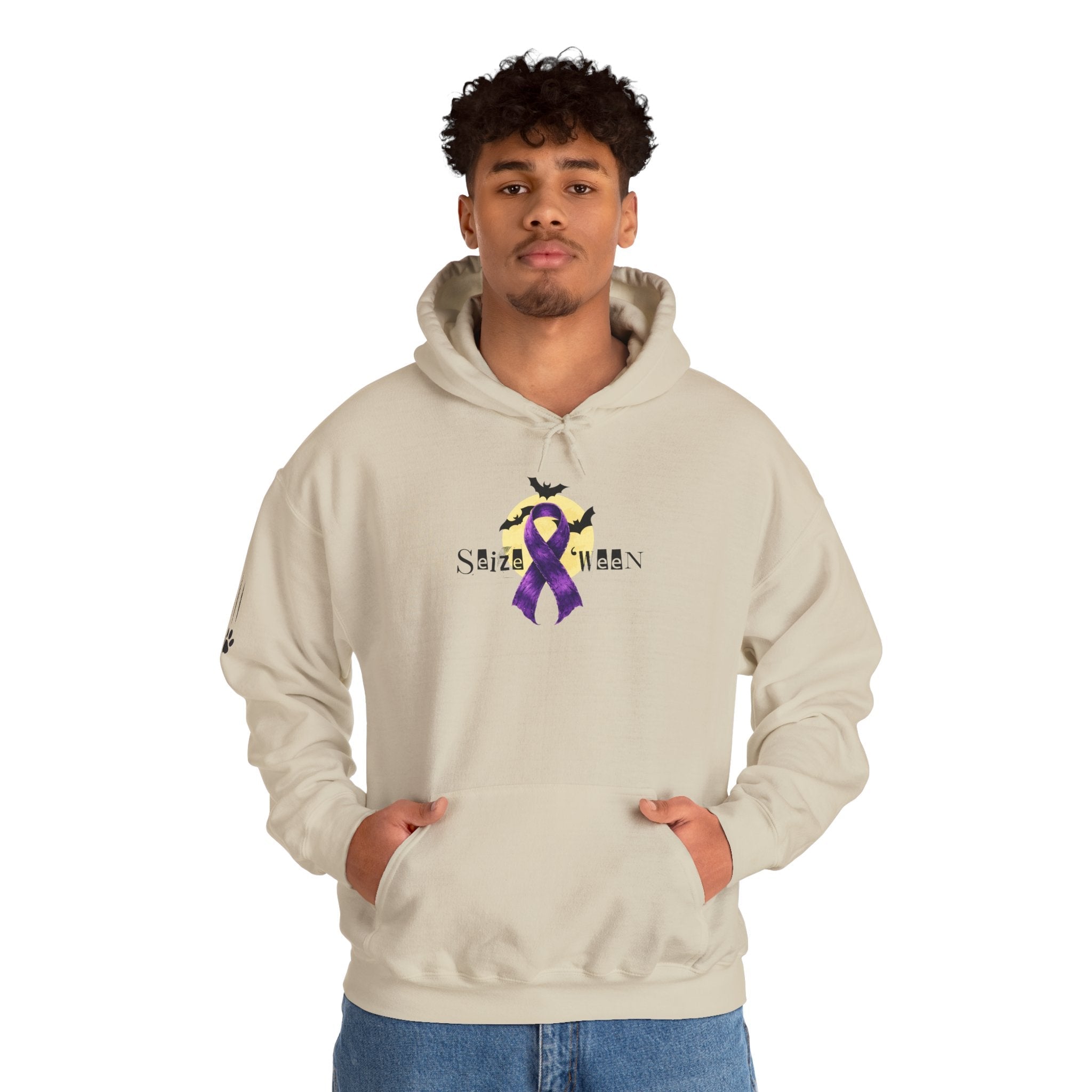 Cozy Halloween Purple Ribbon Hoodie - Clothing, Hoodies - EpiAl's Shop