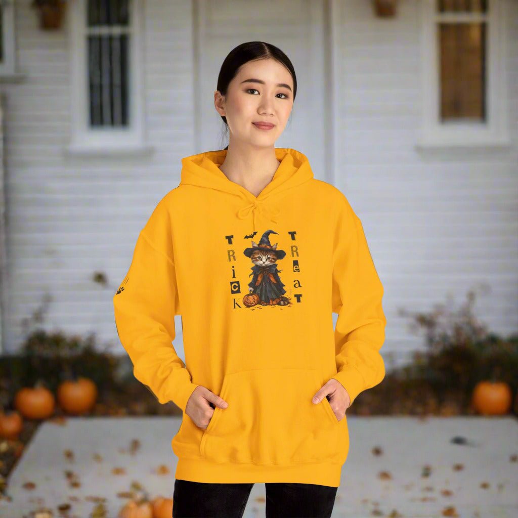 Cozy Halloween Witchy Cat Hoodie - Clothing, Hoodies - EpiAl's Shop