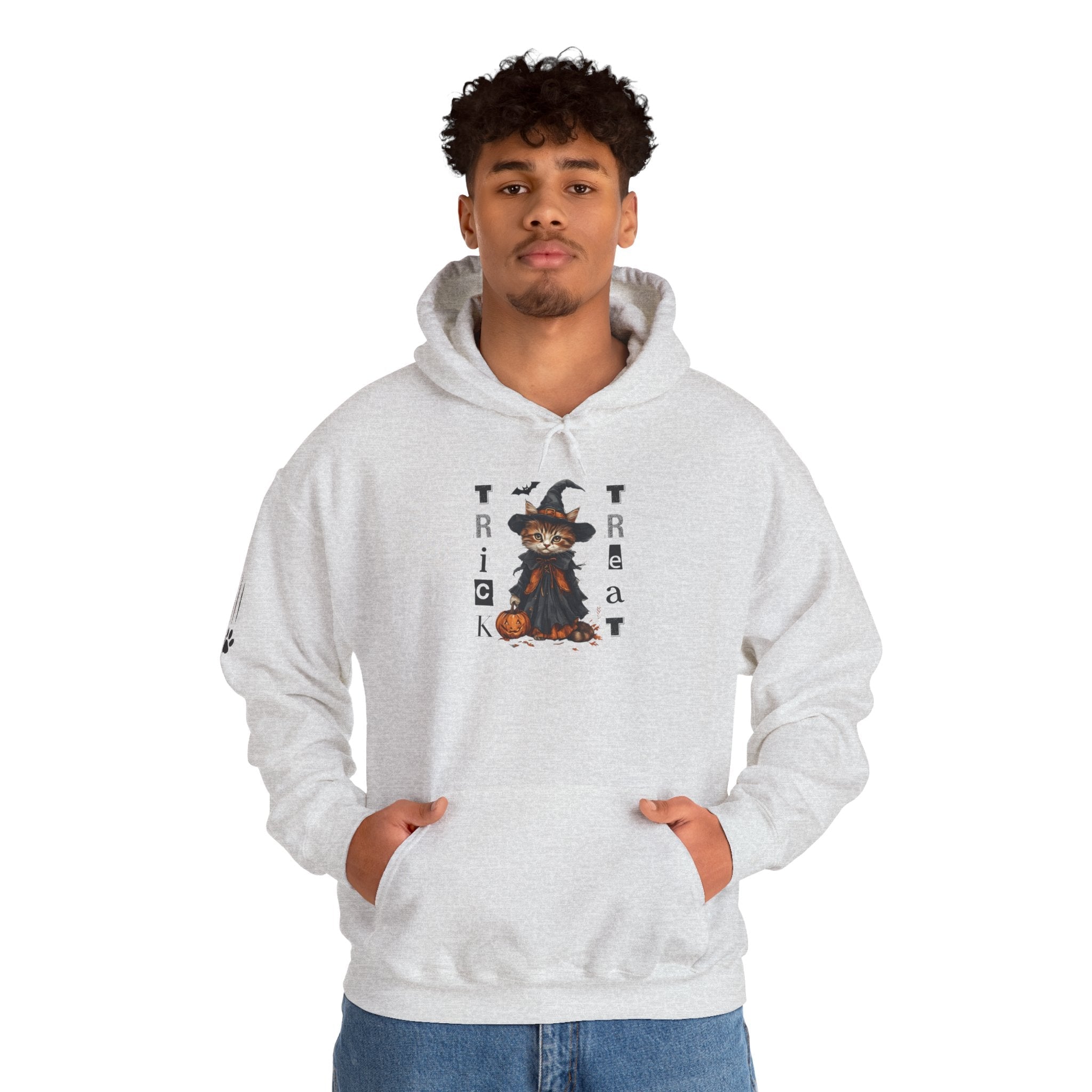 Cozy Halloween Witchy Cat Hoodie - Clothing, Hoodies - EpiAl's Shop