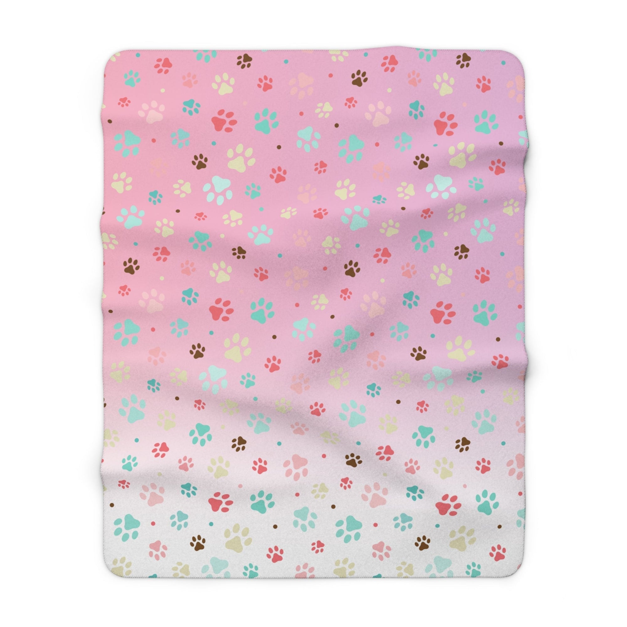 Cozy Paw Print Sherpa Fleece Blanket | Perfect for Pet Lovers - Decor, Blankets & Comforters - EpiAl's Shop