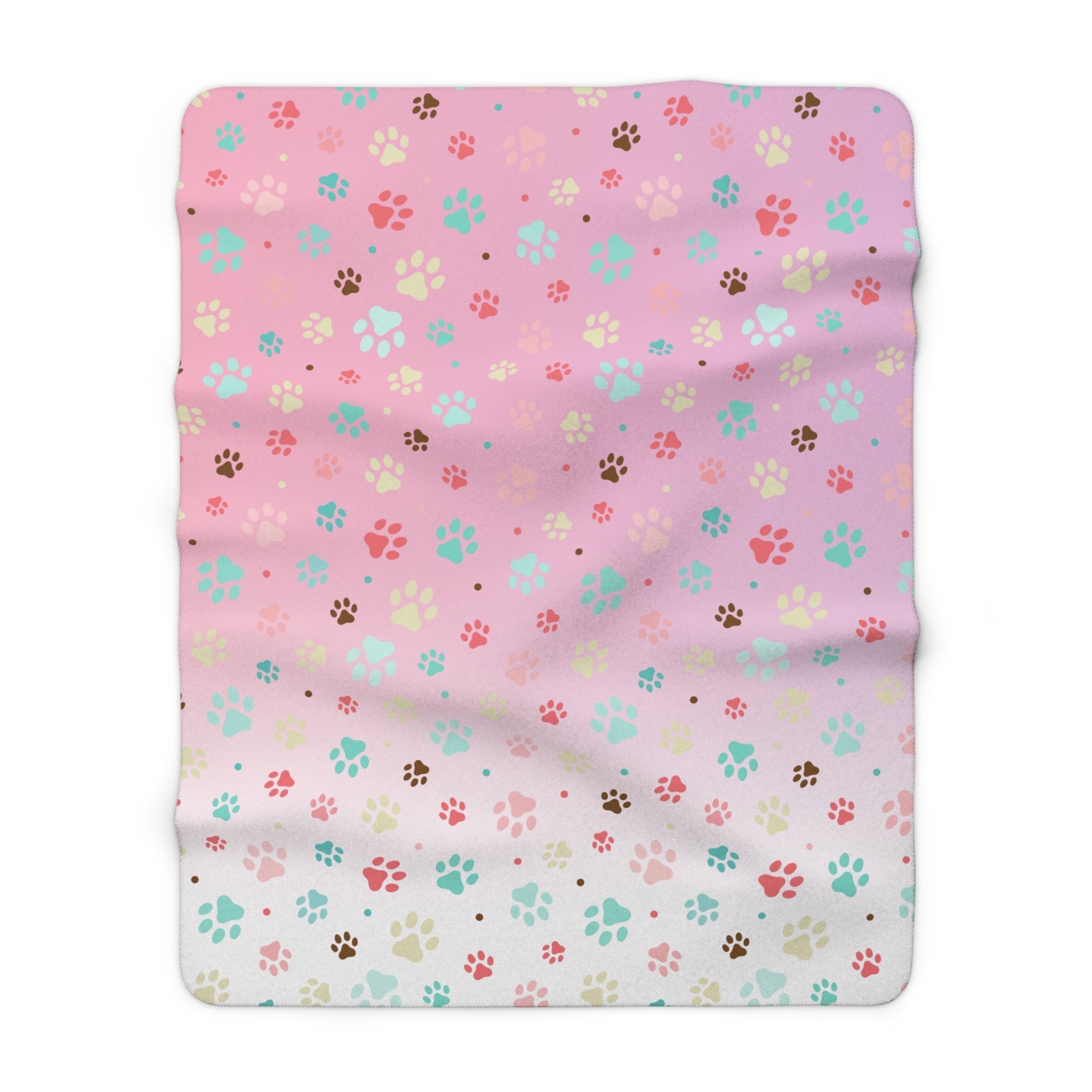 Cozy Paw Print Sherpa Fleece Blanket | Perfect for Pet Lovers - Decor, Blankets & Comforters - EpiAl's Shop