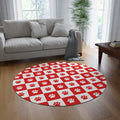 Cozy Pet Paw Print Round Rug - Ideal for Animal Lovers - Decor, Home, Rugs & Doormats - EpiAl's Shop